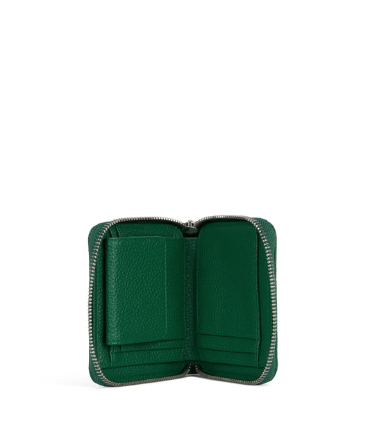 RUE Small Vegan Zip Wallet - Grain | Color: Avocado - variant::avocado