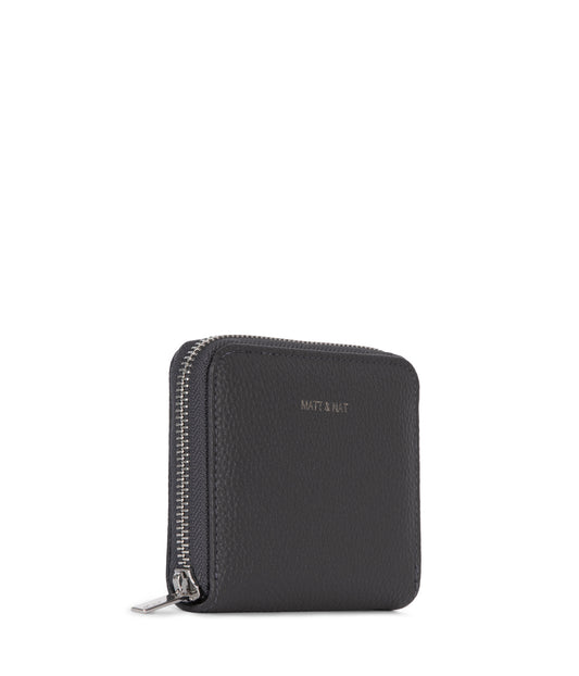 RUE Small Vegan Zip Wallet - Grain | Color: Coal - variant::coal
