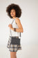 BEE Vegan Crossbody Bag - Grain | Color: Black - variant::black
