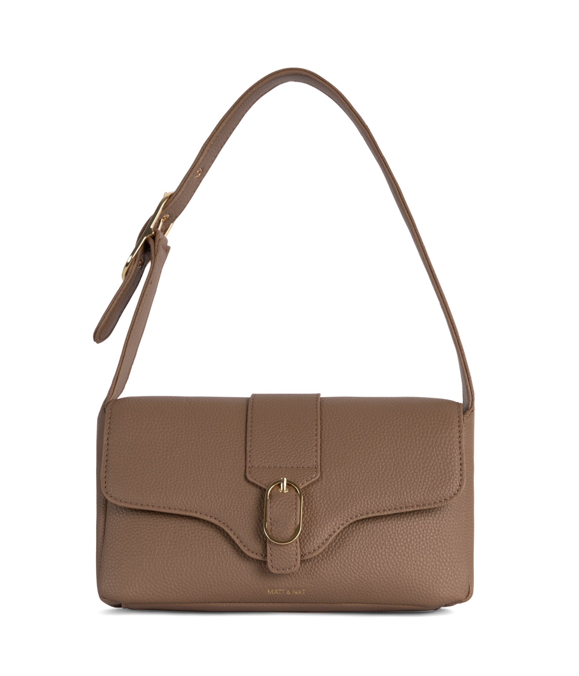 ISABELLE Vegan Shoulder Bag – Grain Matt Nat USA