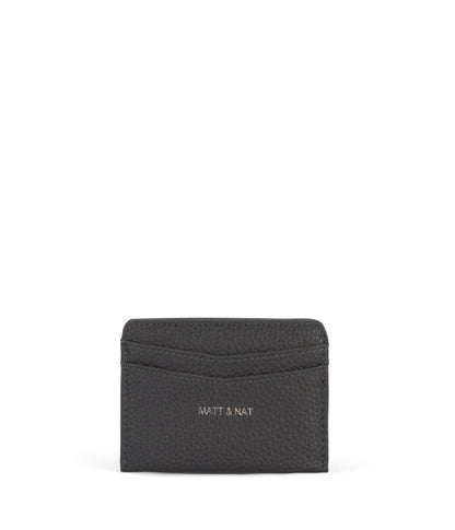 JUNYA Vegan Card Holder - Grain | Color: Coal - variant::coal