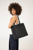 LUSIK Vegan Tote Bag – Grain | Color: Coal - variant::coal