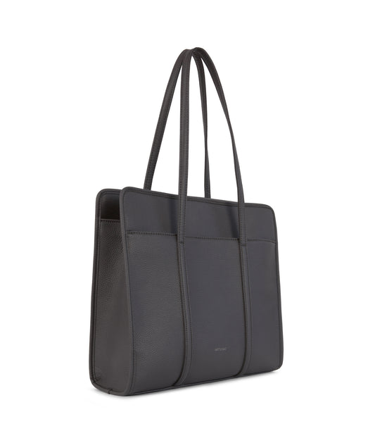 LUSIK Vegan Tote Bag – Grain | Color: Coal - variant::coal