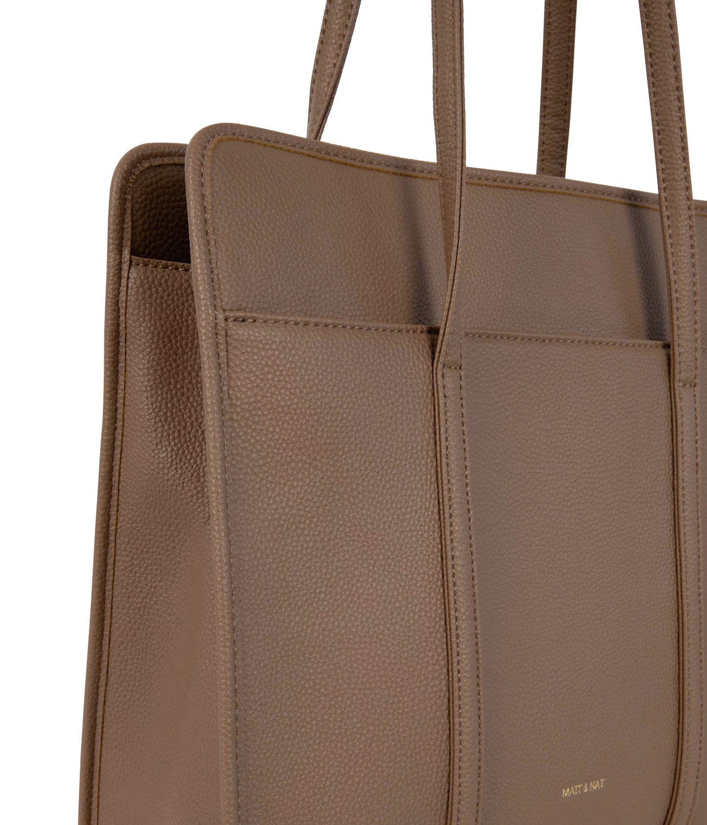 LUSIK Vegan Tote Bag – Grain | Color: Toffee- variant::toffee