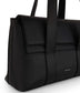 MOLLY Vegan Tote Bag – Grain | Color: Black - variant::black