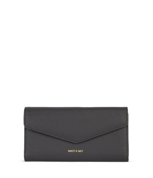 RAYE Vegan Wallet - Grain | Color: Coal - variant::coal