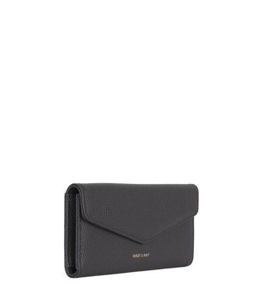 RAYE Vegan Wallet - Grain | Color: Coal - variant::coal