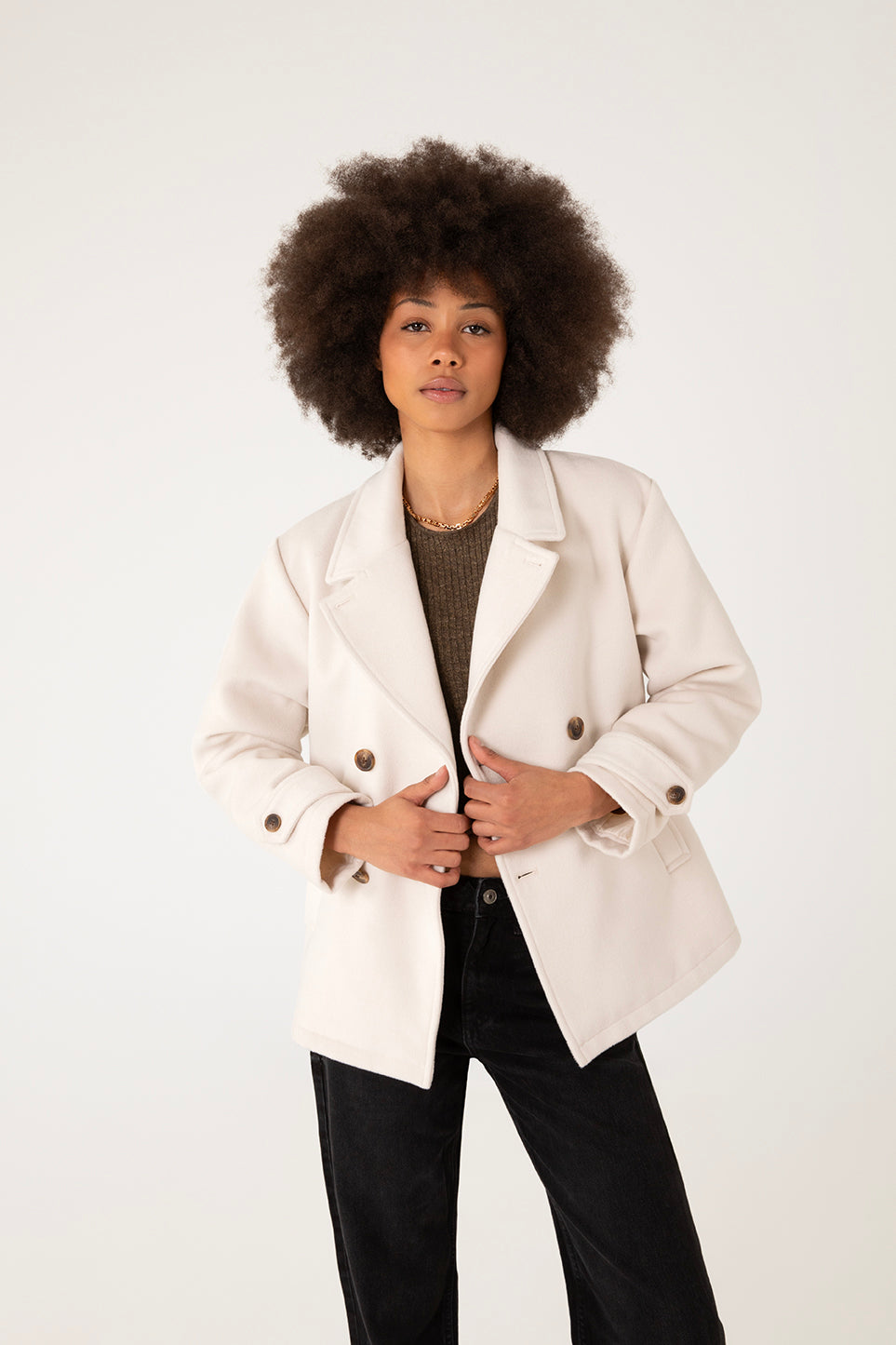 RIA Women's Vegan Wool Coat | Matt & Nat USA
