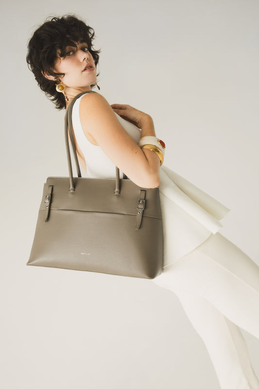 ADRIA Vegan Tote Bag - UPPEAL™ | Color: Pearl - variant::Pearl