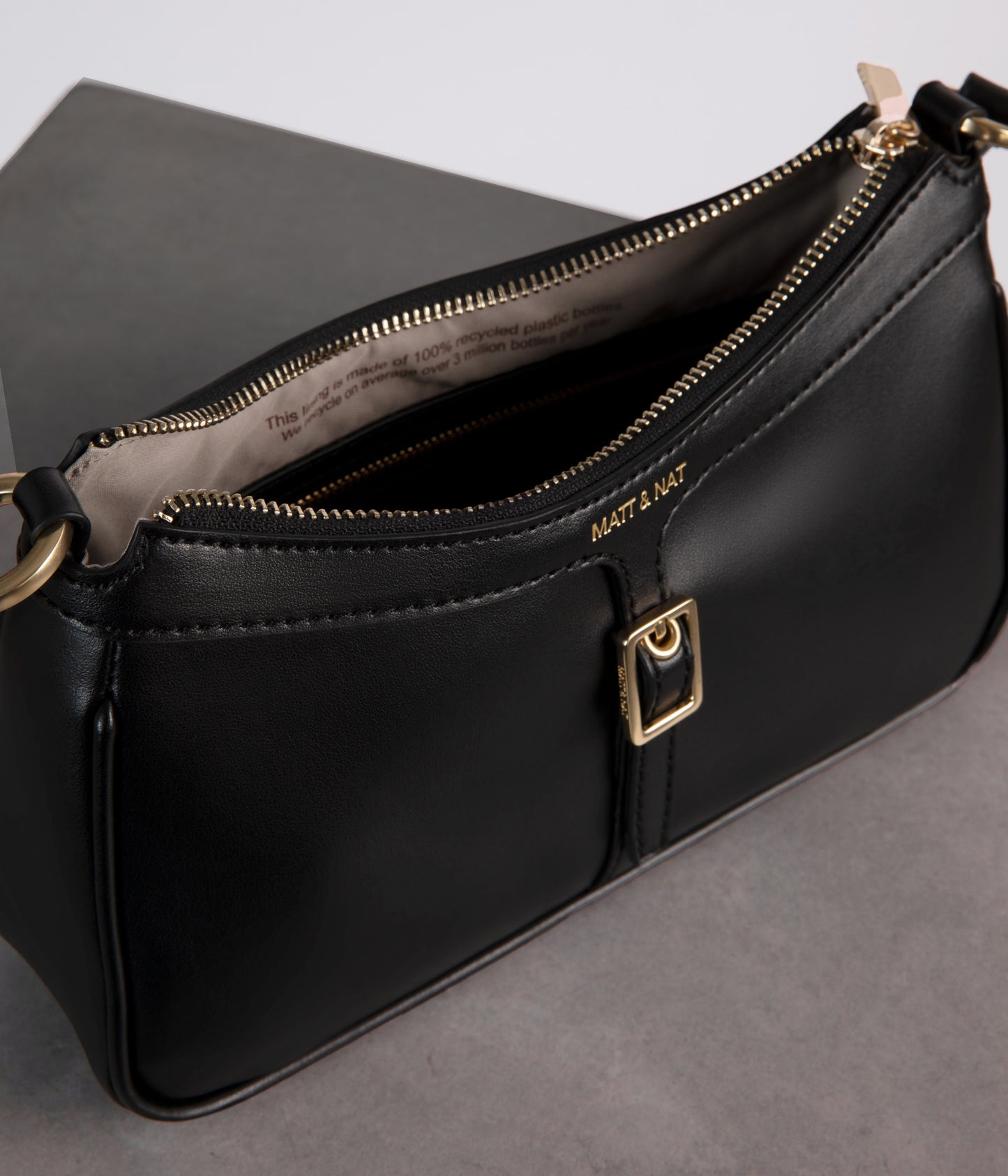 Verona Vegan Crossbody Bag - UPPEAL™ | Color: Black - variant::black