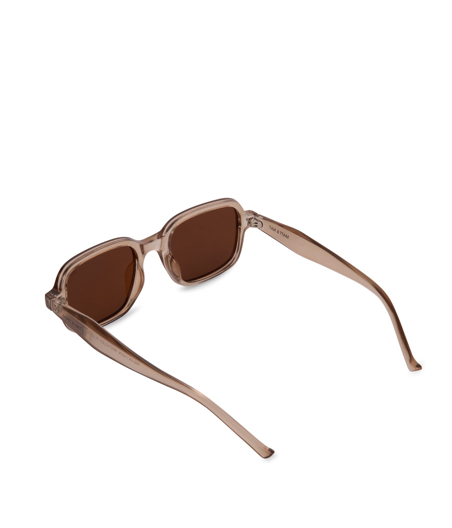 MEJIA Recycled Square Sunglasses | Color: Clear - variant::clear