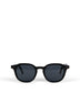 NIKA Round Foldable Recycled Sunglasses | Color: Black - variant::black
