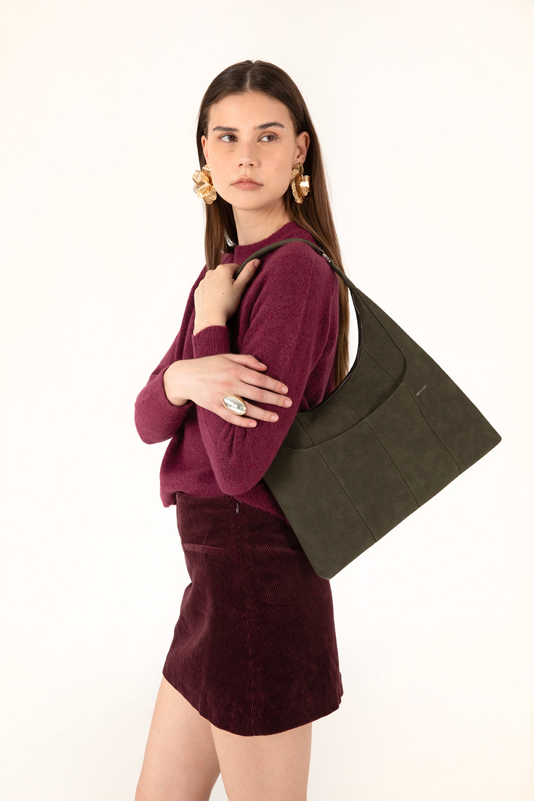 EMMA Vegan Shoulder Bag – Solstice | Color: Latte - variant::latte