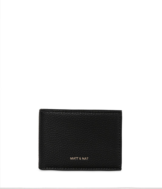 DIM Men's Vegan Folded Wallet - Grain | Color: Black - variant::black