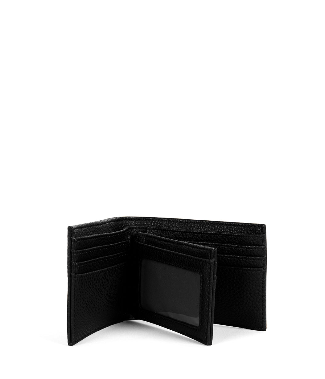 DIM Men's Vegan Folded Wallet - Grain | Color: Black - variant::black