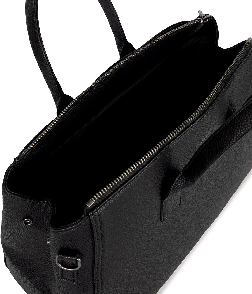 GIGI Vegan Weekender Bag - Grain | Color: Black - variant::black