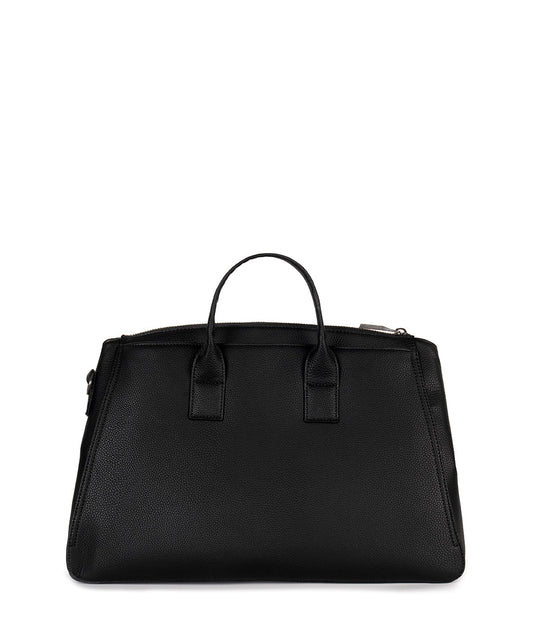 GIGI Vegan Weekender Bag - Grain | Color: Black - variant::black