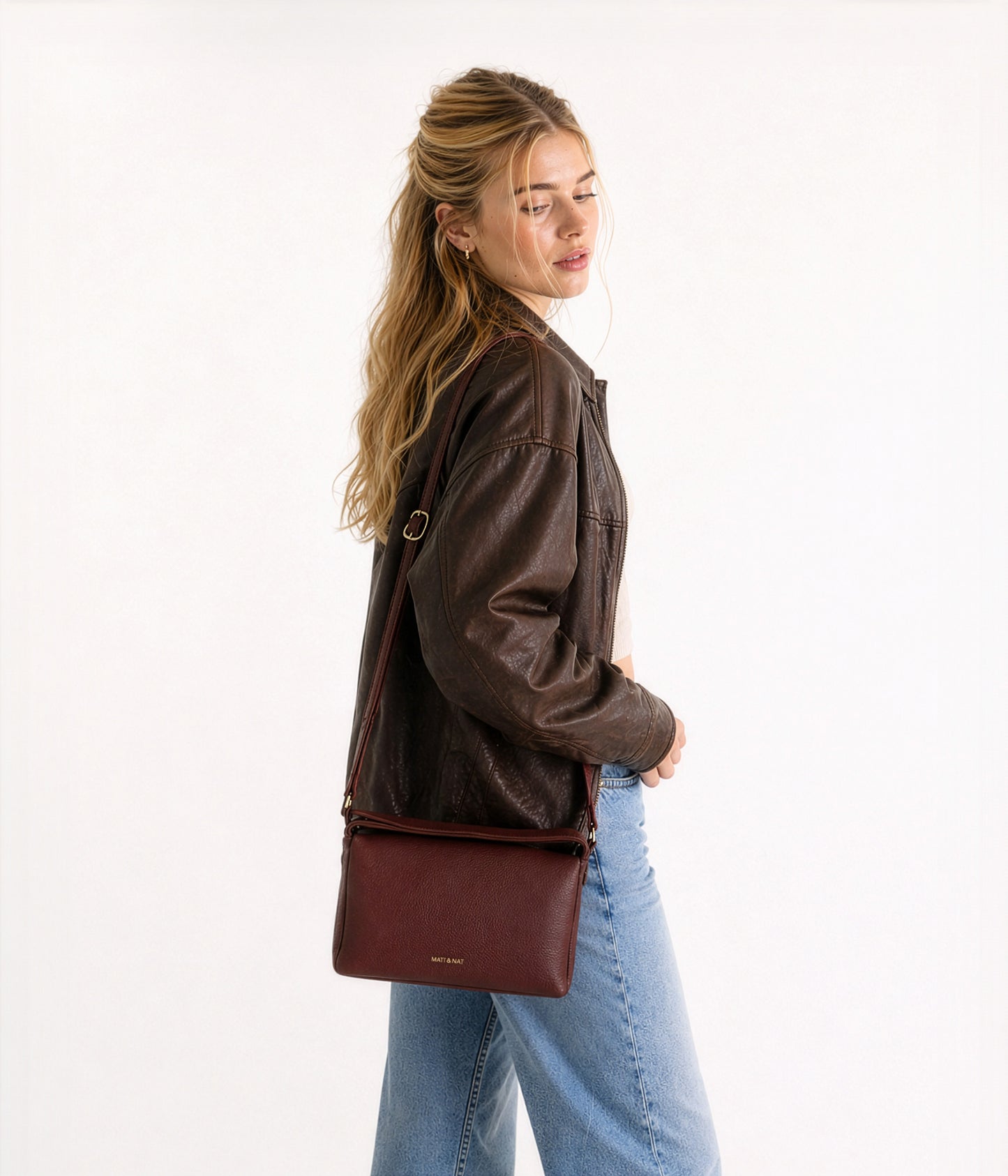 KERI Vegan Crossbody Bag – Grain | Color: Rosemary - variant::rosemary
