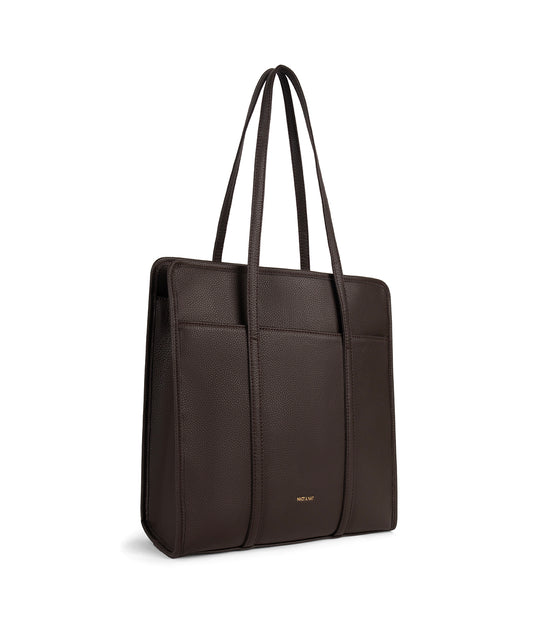 LUSIK Vegan Tote Bag - Grain | Color: Fudge - variant::fudge