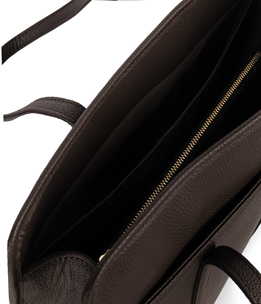LUSIK Vegan Tote Bag - Grain | Color: Fudge - variant::fudge