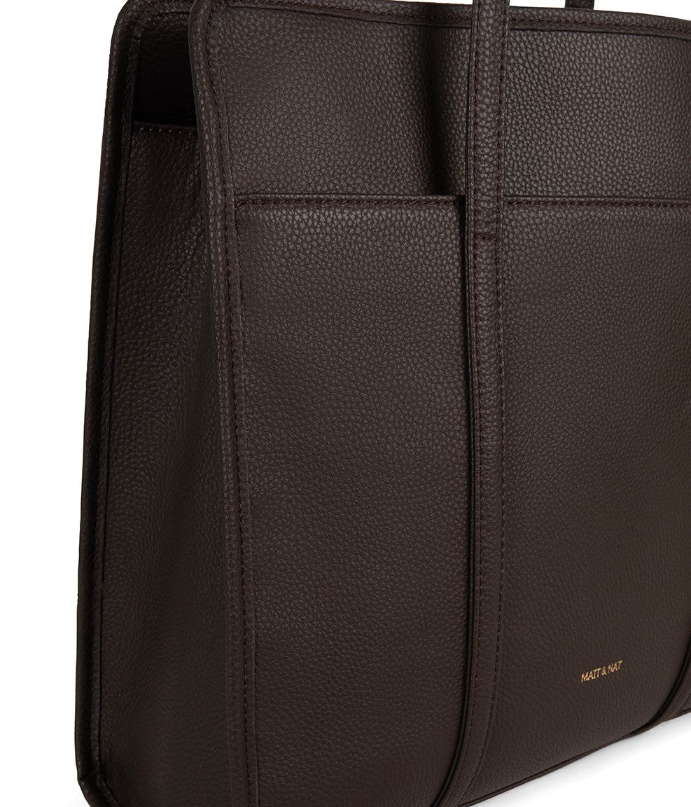 LUSIK Vegan Tote Bag - Grain | Color: Fudge - variant::fudge