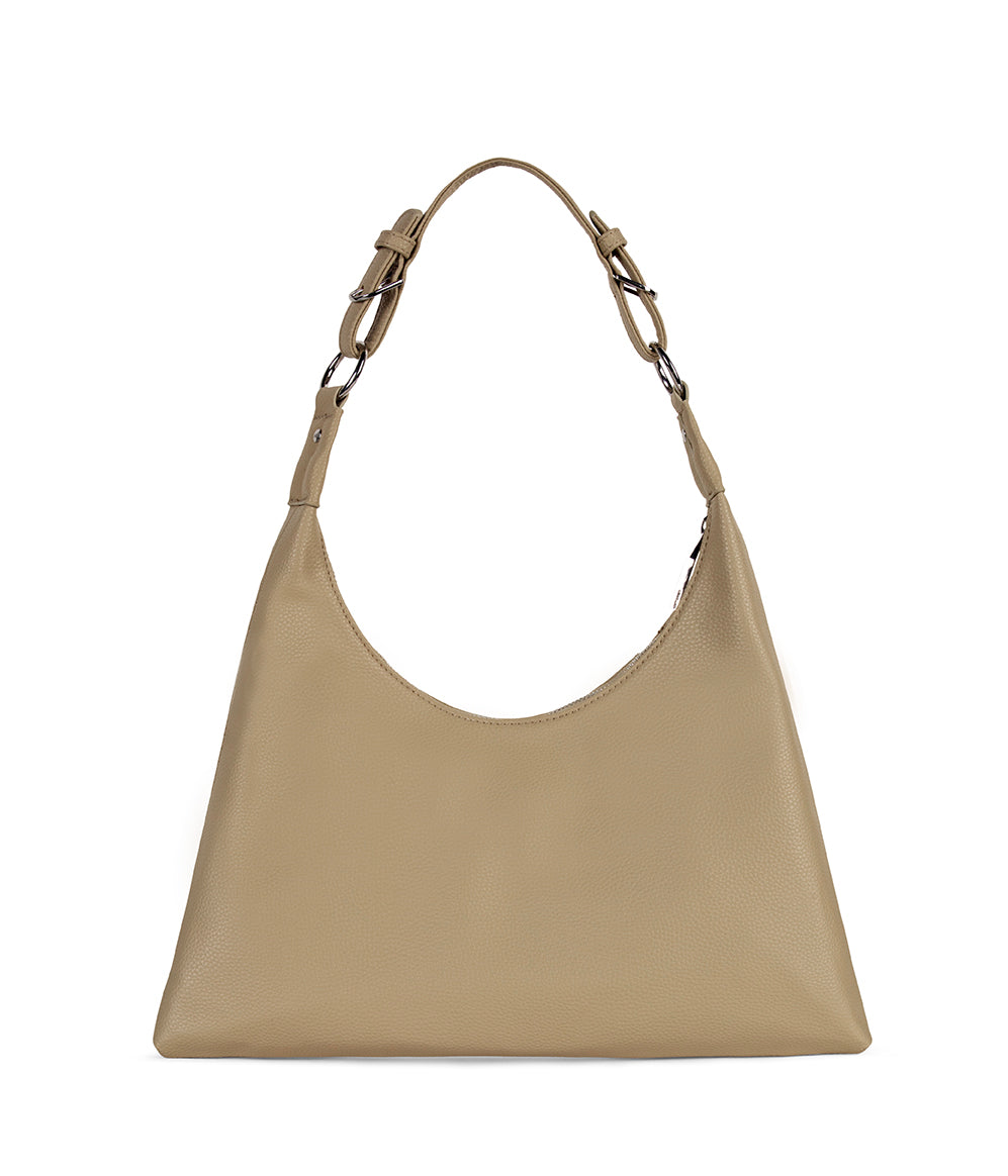 MORGAN Vegan Hobo Bag - Grain | Color: Almond - variant::almond