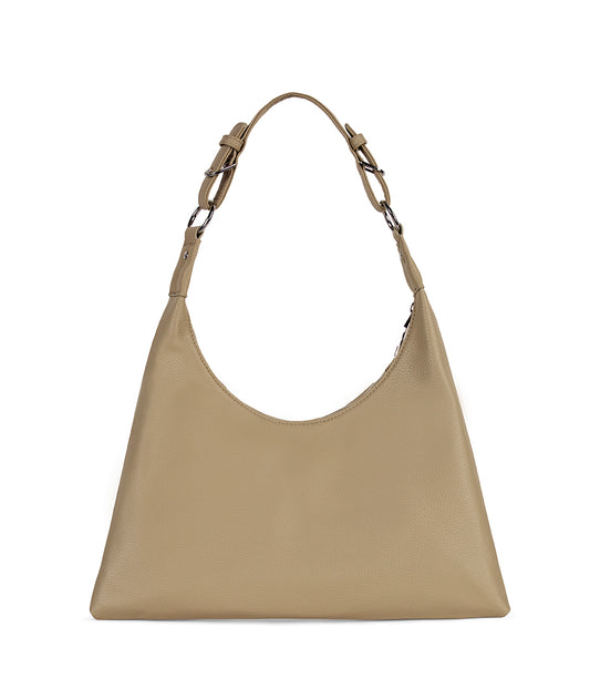 MORGAN Vegan Hobo Bag - Grain | Color: Almond - variant::almond