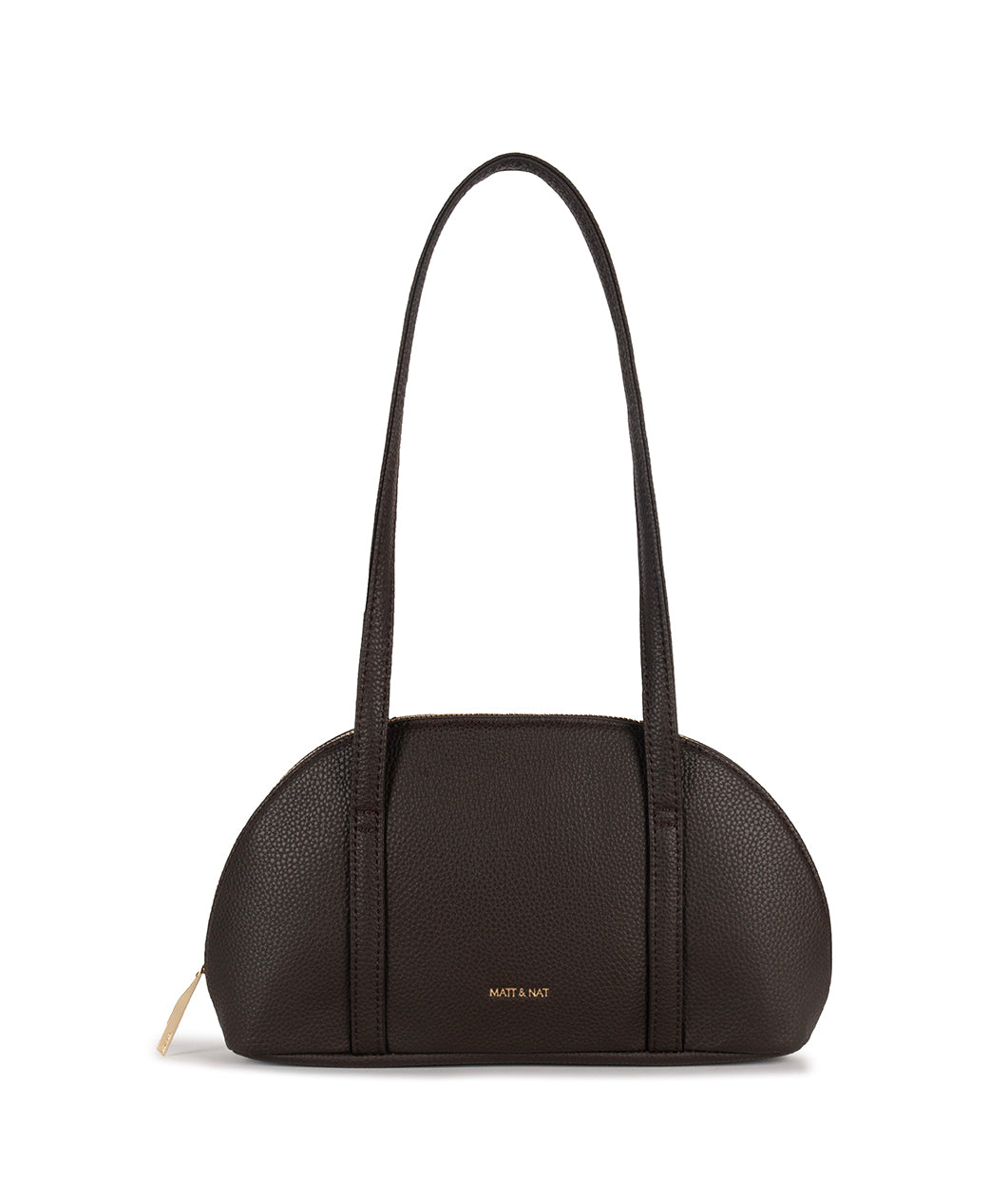 REA Vegan Satchel - Grain | Color: Fudge - variant::fudge