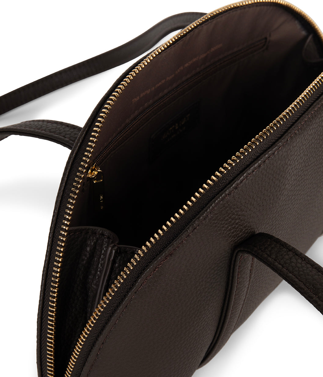 REA Vegan Satchel - Grain | Color: Fudge - variant::fudge