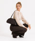 REA Vegan Satchel - Grain | Color: Black - variant::black