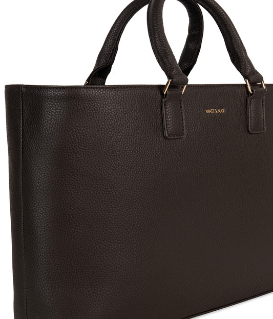 SEVYN Vegan Satchel - Grain | Color: Fudge - variant::fudge