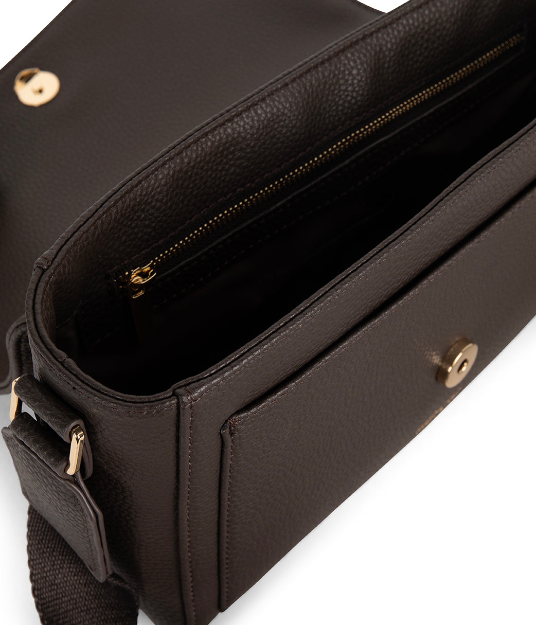 SUNNY Vegan Shoulder Bag – Grain | Color: Fudge - variant::fudge