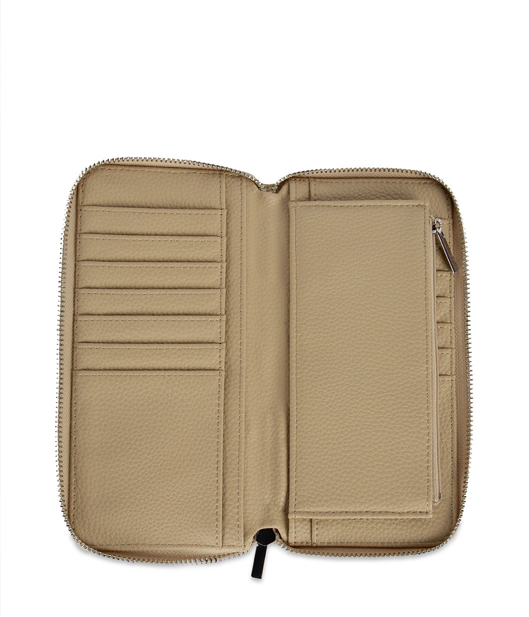 CENTRAL Vegan Wallet - Grain | Color: Almond - variant::almond