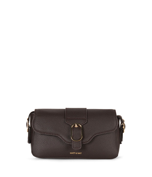 ISABELLE SM Vegan Crossbody Bag – Grain | Color: Fudge - variant::fudge