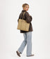 LUSIK Vegan Tote Bag - Grain | Color: Fudge - variant::fudge