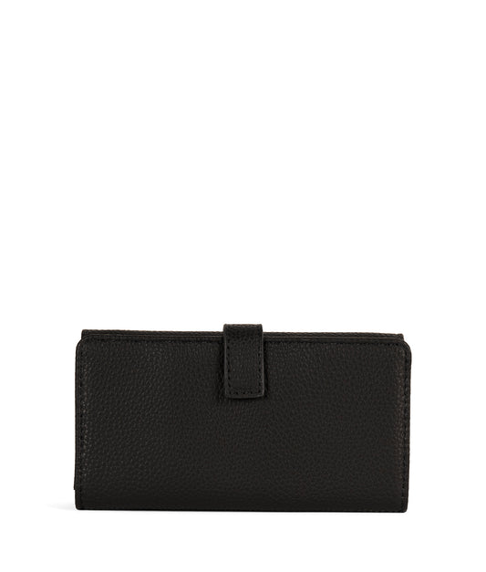MAIRI Vegan Wallet - Grain | Color: Black - variant::black