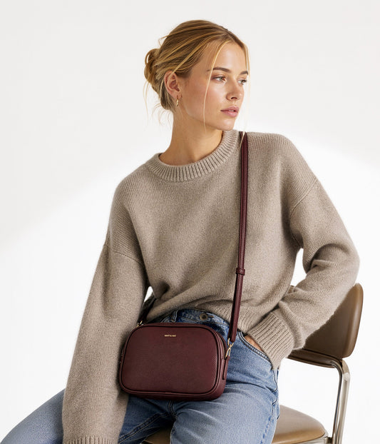 PAIR Vegan Crossbody Bag - Grain | Color: Almond - variant::almond