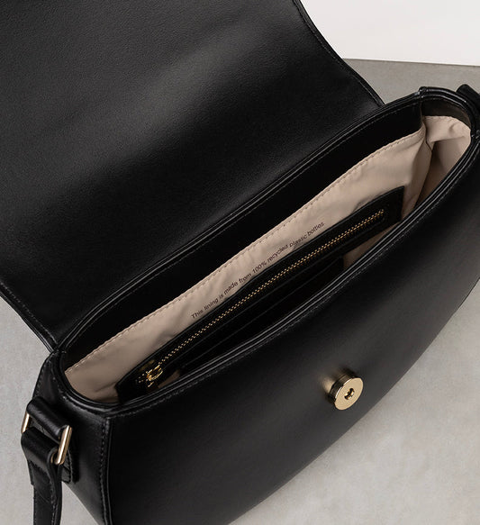 AGATHE Vegan Crossbody Bag - UPPEAL™ | Color: Black - variant::black
