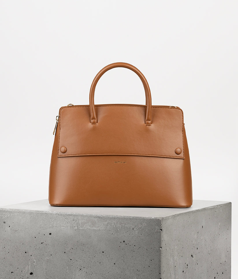 SILVA Vegan Satchel - UPPEAL™ | Color: Nutty - variant::nutty