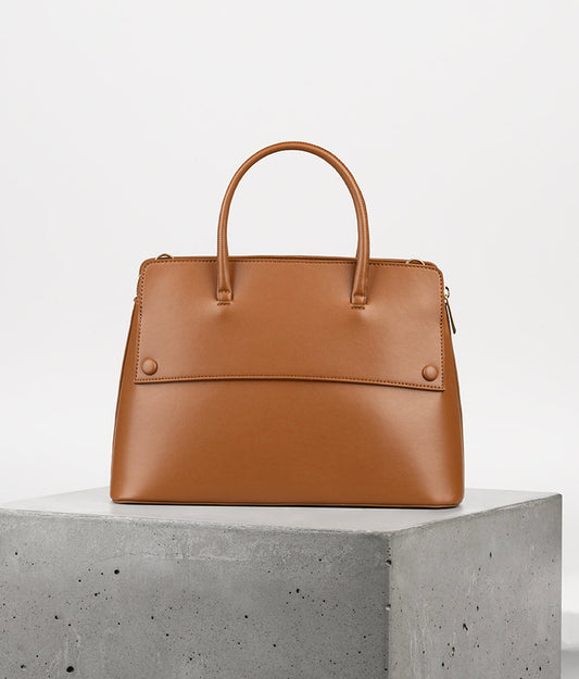 SILVA Vegan Satchel - UPPEAL™ | Color: Nutty - variant::nutty