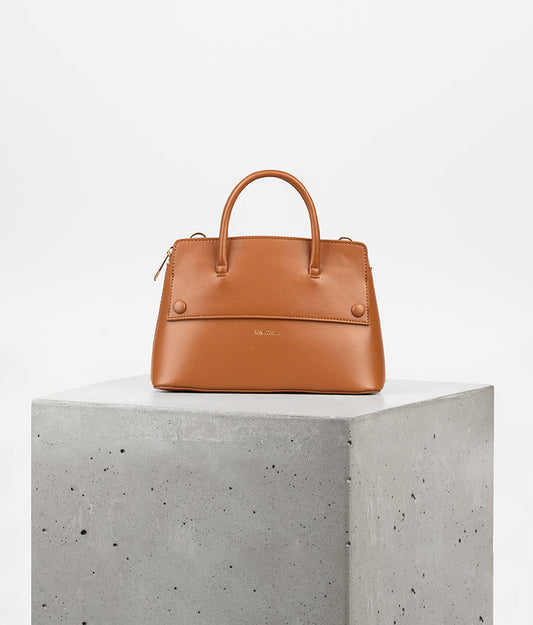 SILVA SM Small Vegan Satchel - UPPEAL™ | Color: Nutty - variant::nutty