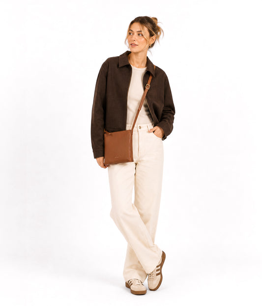 MORSE Vegan Crossbody Bag - Theme | Color: Rust - variant::rust