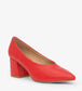 SIBYL Vegan Block Heels | Color: Red - variant::ruby