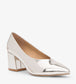SIBYL Vegan Block Heels | Color: Metallic - variant:silver