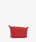 ABBI MINI Vegan Cosmetic Bag - loom | Color: Red - variant::pomegranate