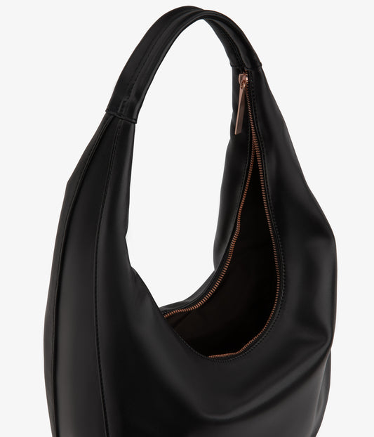 MAIKKI Vegan Hobo Bag - Loom | Color: Black - variant::blackr