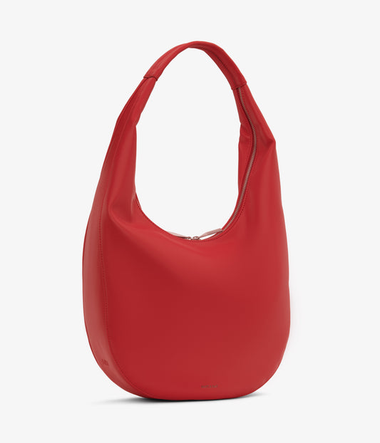 MAIKKI Vegan Hobo Bag - Loom | Color: Red - variant::pomegranate