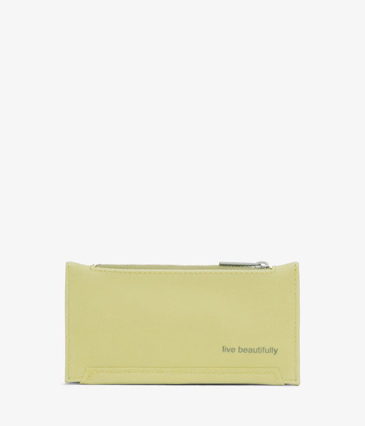 JESSE Slim Vegan Wallet - Vintage | Color: green- variant::cactus