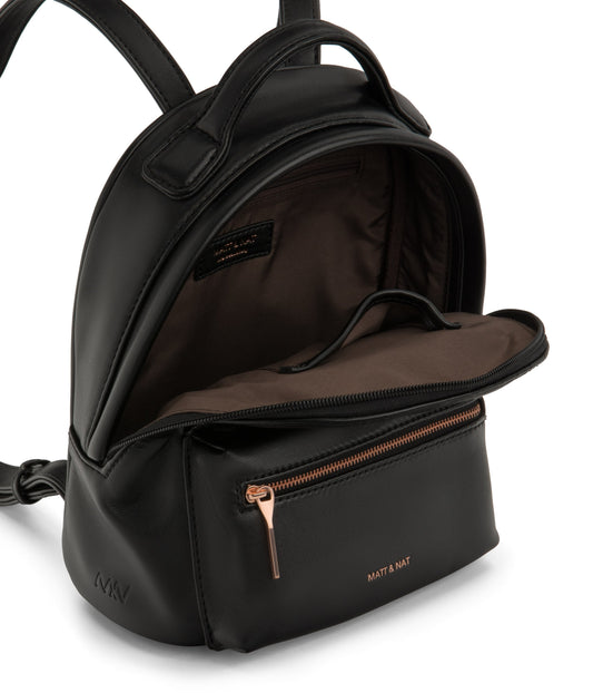 BALIMINI Vegan Mini Backpack - Loom | Color: Black - variant::black