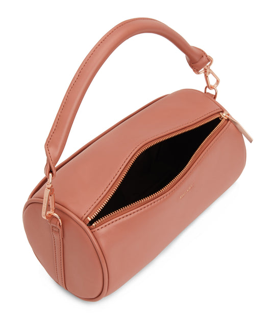 SEOUL Vegan Barrel Satchel - Loom | Color: Pink - variant::ombre